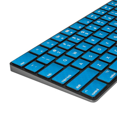 Blue Carbon Fiber Specialty Material Magic Keyboard with Numeric Keypad Skin