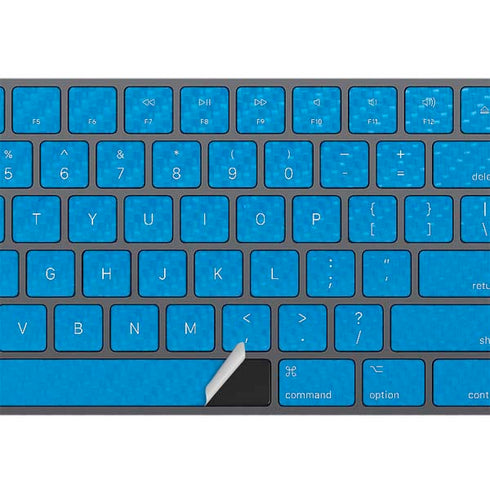 Blue Carbon Fiber Specialty Material Magic Keyboard with Numeric Keypad Skin