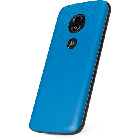 Blue Carbon Fiber Specialty Material Moto E5 Play Skin