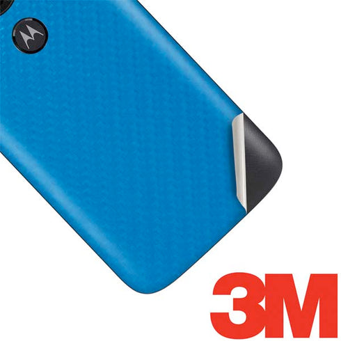 Blue Carbon Fiber Specialty Material Moto E5 Play Skin
