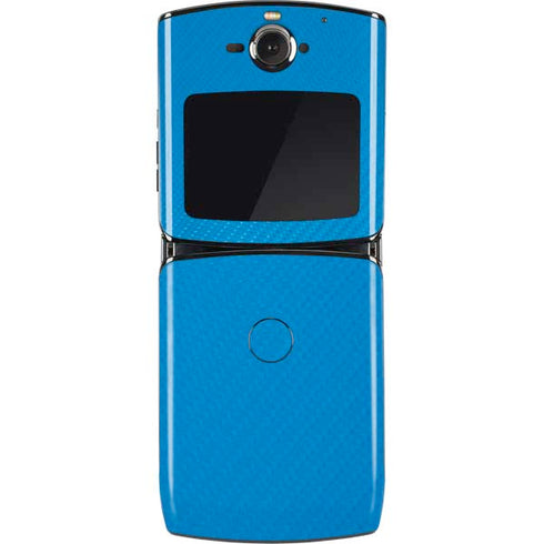 Blue Carbon Fiber Specialty Material Motorola RAZR Skin