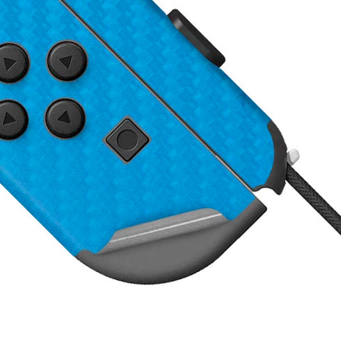 Blue Carbon Fiber Specialty Texture Material Nintendo Joy-Con (L/R) Controller Skin