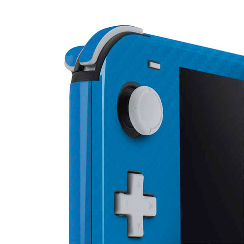 Blue Carbon Fiber Specialty Material Nintendo Switch Lite Skin