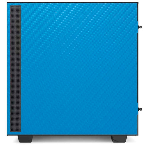 Blue Carbon Fiber Specialty Material NZXT H510 Compact ATX Mid-Tower Case Skin