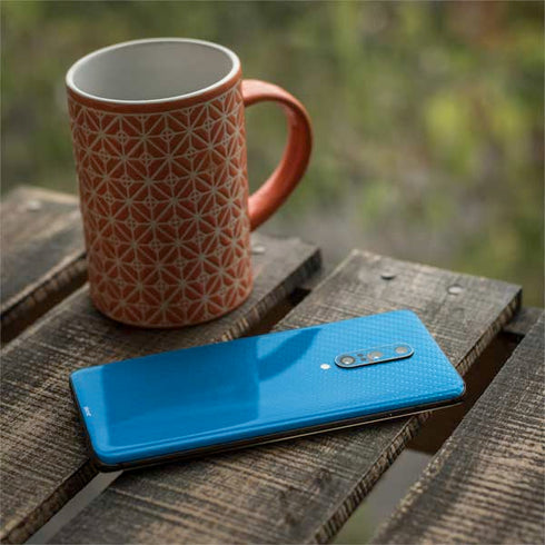 Blue Carbon Fiber Specialty Material OnePlus 7 Pro Skin