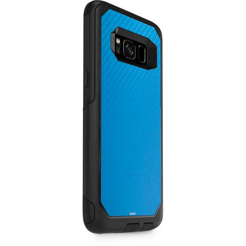 Blue Carbon Fiber Specialty Texture Material Otterbox Commuter Galaxy Skin