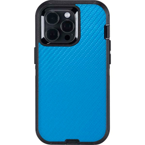 Blue Carbon Fiber Specialty Texture Material Otterbox Defender iPhone Skin