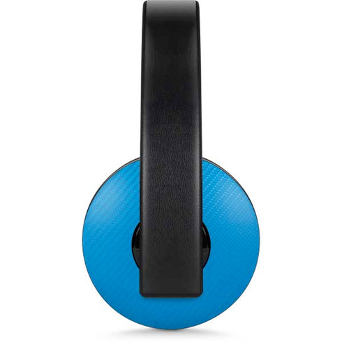 Blue Carbon Fiber Specialty Material PlayStation 4 Gold Wireless Headset Skin