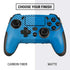 Blue Carbon Fiber Specialty Material PlayStation Scuf Vantage 2 Controller Skin