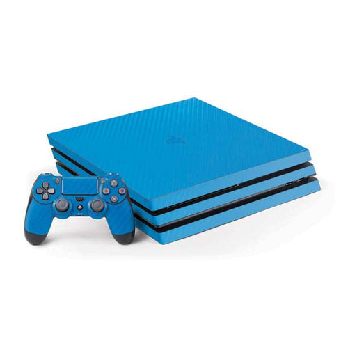 Blue Carbon Fiber Specialty Material PS4 Pro Bundle Skin