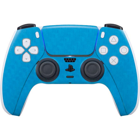 Blue Carbon Fiber Specialty Material PS5 Controller Skin