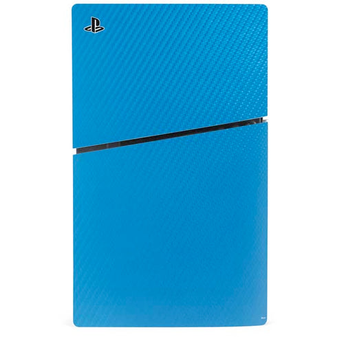 Blue Carbon Fiber Specialty Texture Material PS5 Slim Disk Bundle Skin