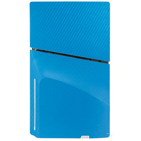 Blue Carbon Fiber Specialty Texture Material PS5 Slim Disk Bundle Skin