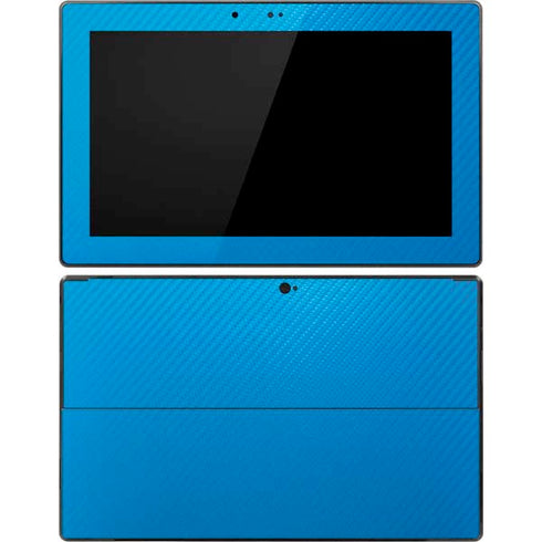 Blue Carbon Fiber Specialty Material Surface Pro Tablet Skin