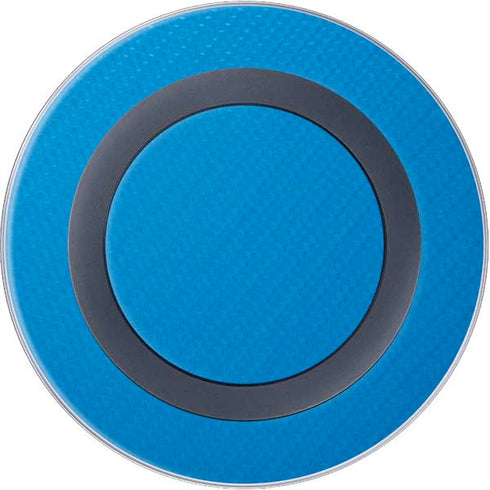 Blue Carbon Fiber Specialty Material Wireless Charger Skin