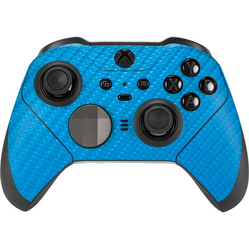 Blue Carbon Fiber Specialty Material Xbox Elite Wireless Controller Series 2 Skin