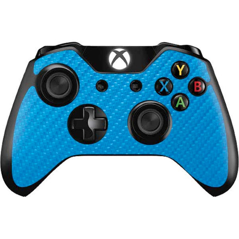Blue Carbon Fiber Specialty Material Xbox One Controller Skin
