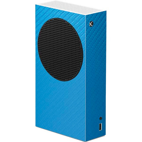 Blue Carbon Fiber Specialty Material Xbox Series S Console Skin
