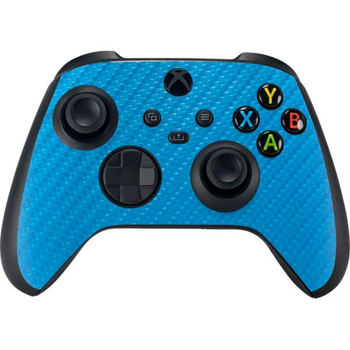Blue Carbon Fiber Specialty Material Xbox Series X Bundle Skin