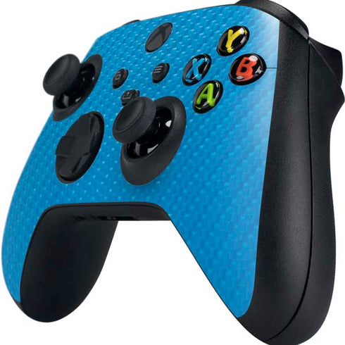 Blue Carbon Fiber Specialty Material Xbox Series X Controller Skin