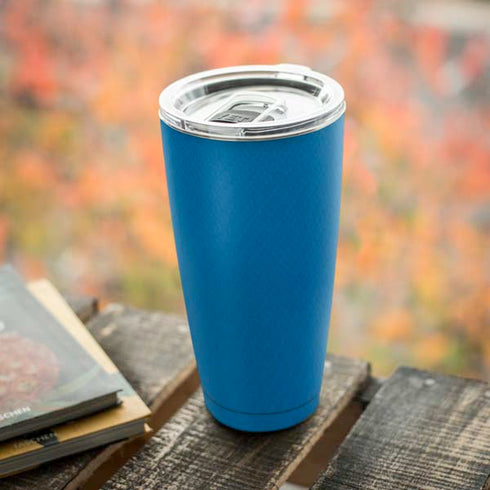 Blue Carbon Fiber Specialty Texture Material Yeti 20oz Tumbler Skin