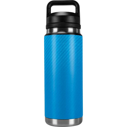 Blue Carbon Fiber Specialty Texture Material YETI Rambler 26oz Bottle Skin