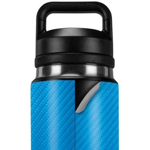 Blue Carbon Fiber Specialty Texture Material YETI Rambler 26oz Bottle Skin