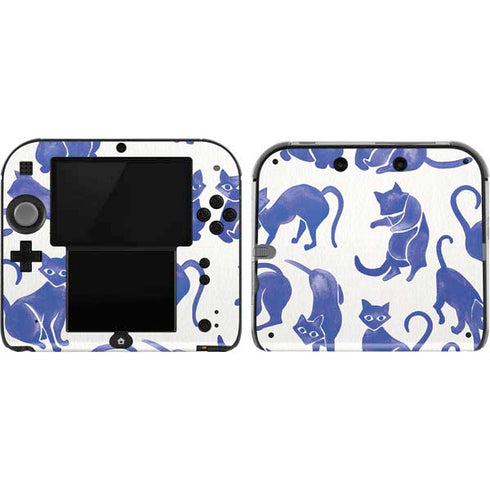 Cat Coq Blue Cats Nintendo 2DS Skin