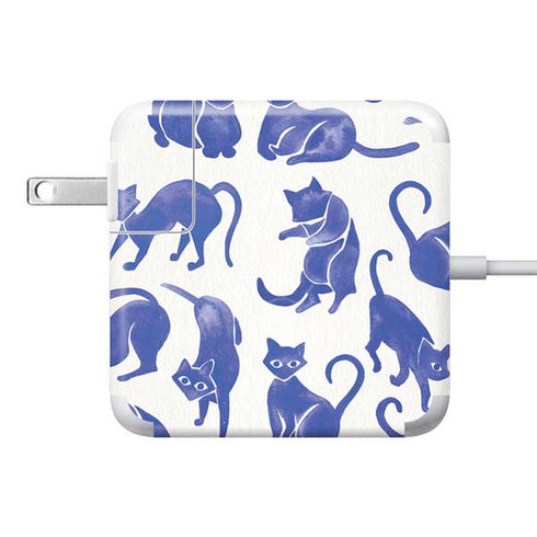 Cat Coq Blue Cats 85W Power Adapter (15 and 17 inch MacBook Pro Charger) Skin