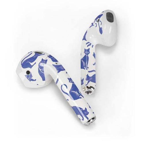 Cat Coq Blue Cats Apple AirPods Skin