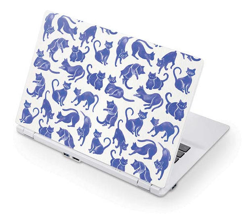 Cat Coq Blue Cats Acer Chromebook Skin