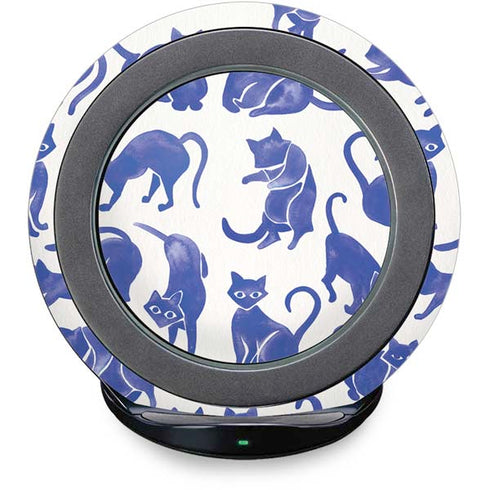 Cat Coq Blue Cats Fast Charge Wireless Charging Stand Skin