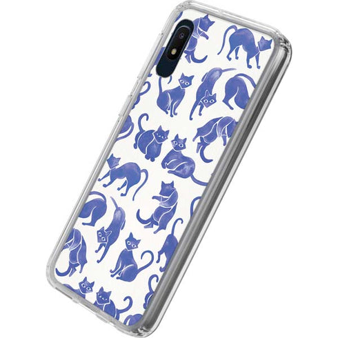 Cat Coq Blue Cats Galaxy A10e Clear Case