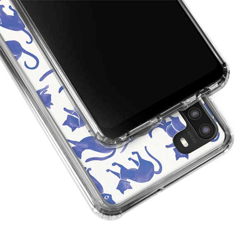 Cat Coq Blue Cats Galaxy A21 Clear Case