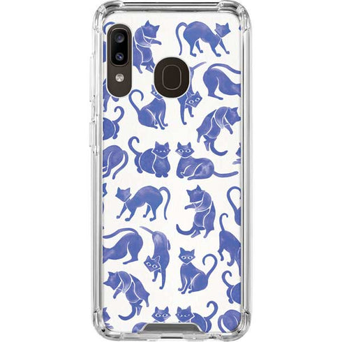 Cat Coq Blue Cats Galaxy A30 Clear Case
