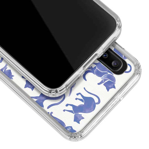Cat Coq Blue Cats Galaxy A30 Clear Case