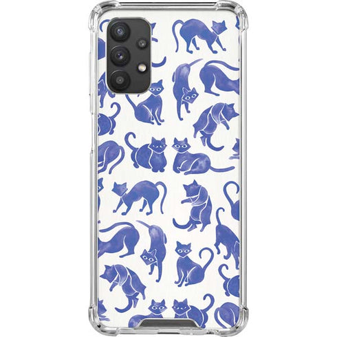 Cat Coq Blue Cats Galaxy A32 5G Clear Case