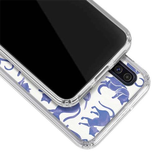 Cat Coq Blue Cats Galaxy A50 Clear Case