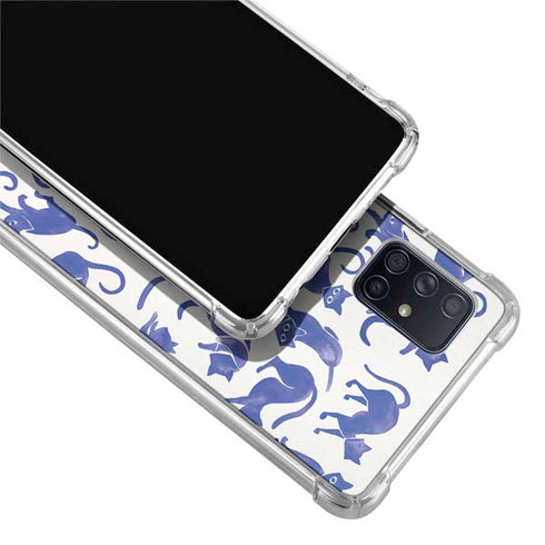 Cat Coq Blue Cats Galaxy A51 5G Clear Case