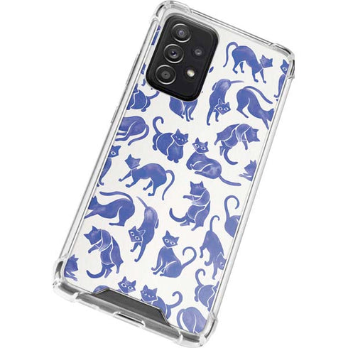 Cat Coq Blue Cats Galaxy A52 5G Clear Case