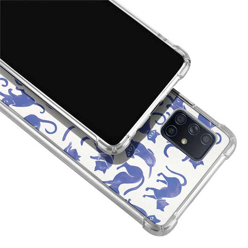 Cat Coq Blue Cats Galaxy A71 5G Clear Case