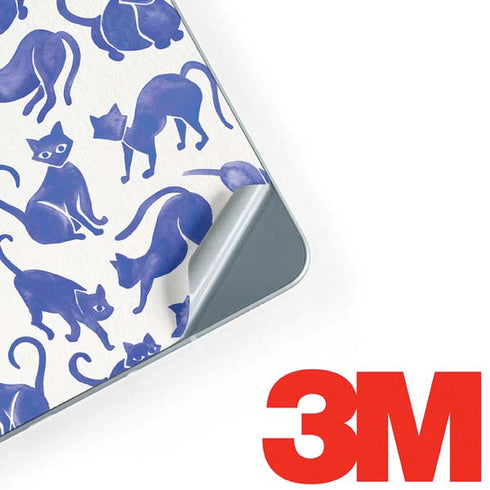 Cat Coq Blue Cats Galaxy Book 12in Skin