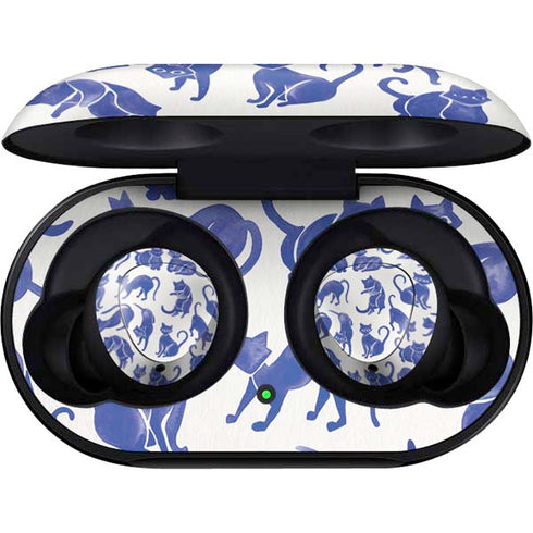 Cat Coq Blue Cats Galaxy Buds Skin