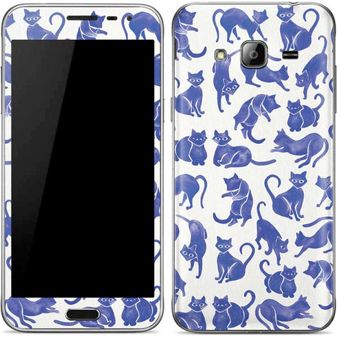 Cat Coq Blue Cats Galaxy J3 Skin