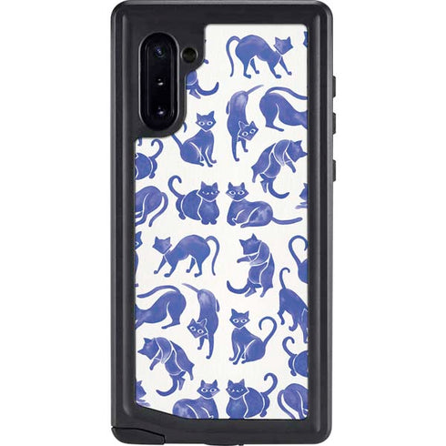 Cat Coq Blue Cats Galaxy Note 10 Waterproof Case