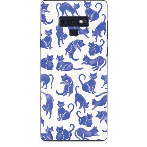 Cat Coq Blue Cats Galaxy Note 9 Skin