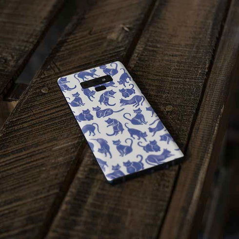 Cat Coq Blue Cats Galaxy Note 9 Skin