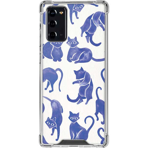 Cat Coq Blue Cats Galaxy Note20 5G Clear Case