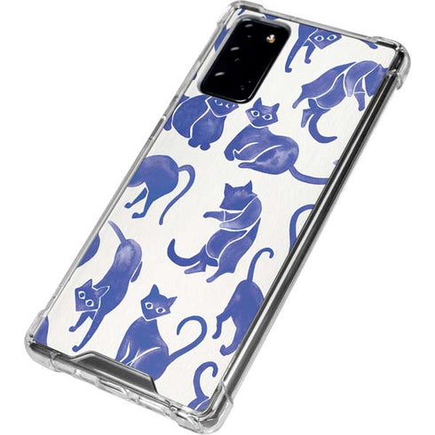 Cat Coq Blue Cats Galaxy Note20 5G Clear Case