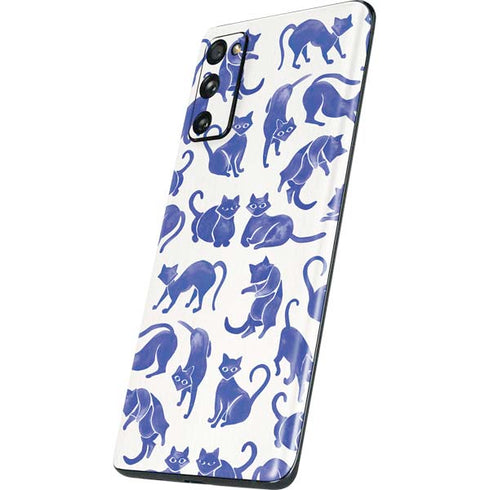 Cat Coq Blue Cats Galaxy S20 Fan Edition Skin